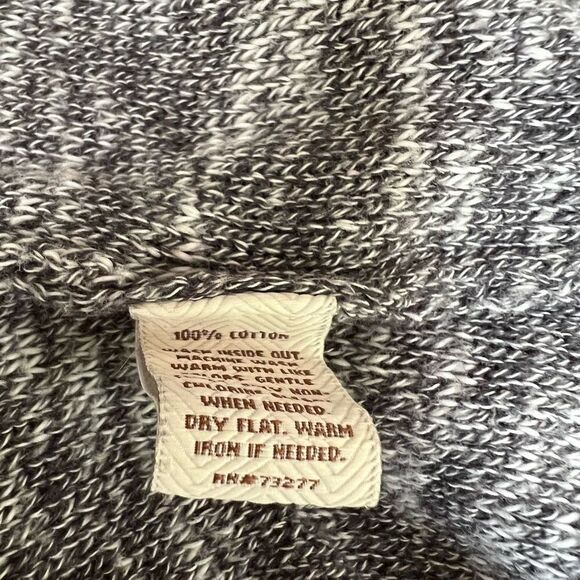 Sonoma grey/white marled 100% cotton tunic sweater v-neck size 3X - Picture 5 of 7